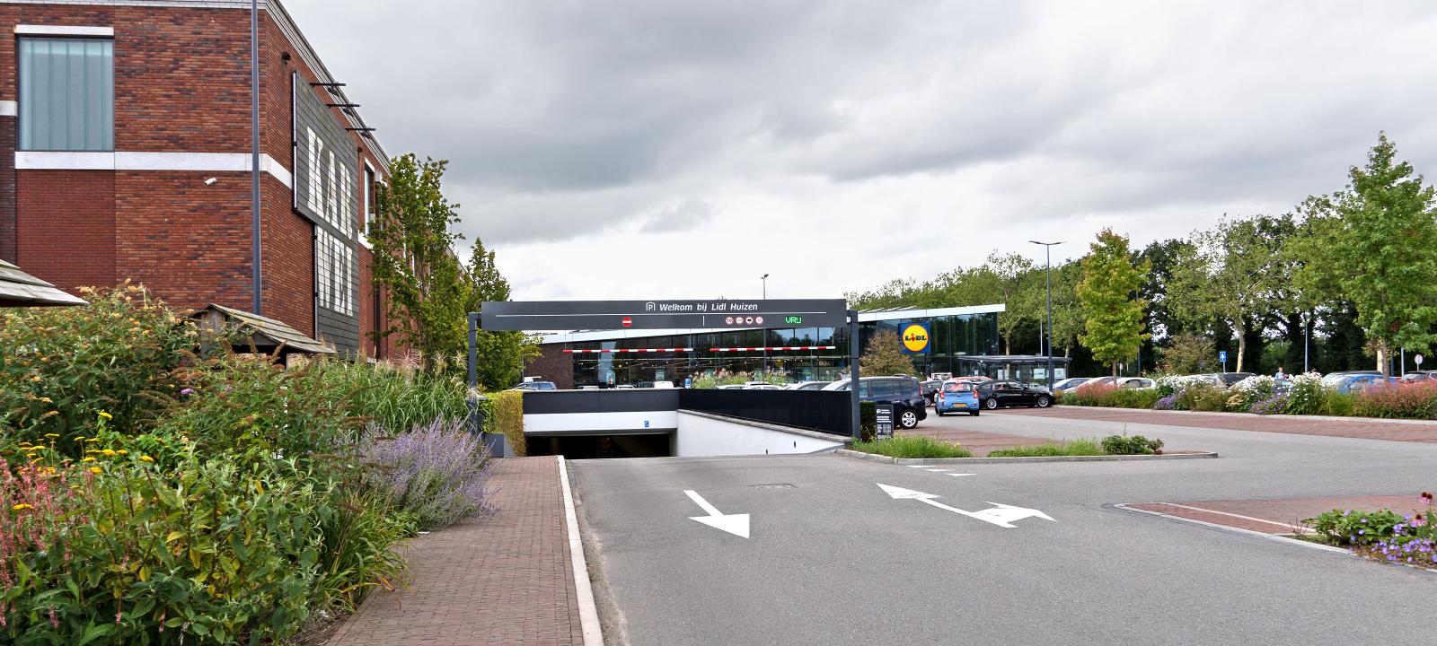 Entry into an underground garage